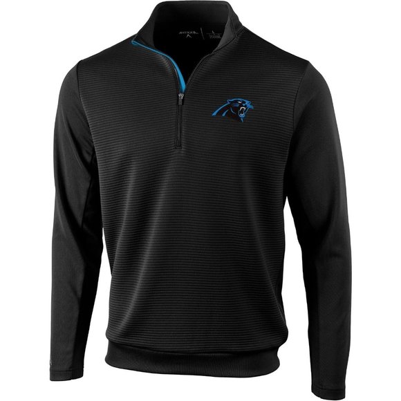 Carolina Panthers Men's Antigua Vanquish Quarter-Zip Pullover - Picture 1 of 2